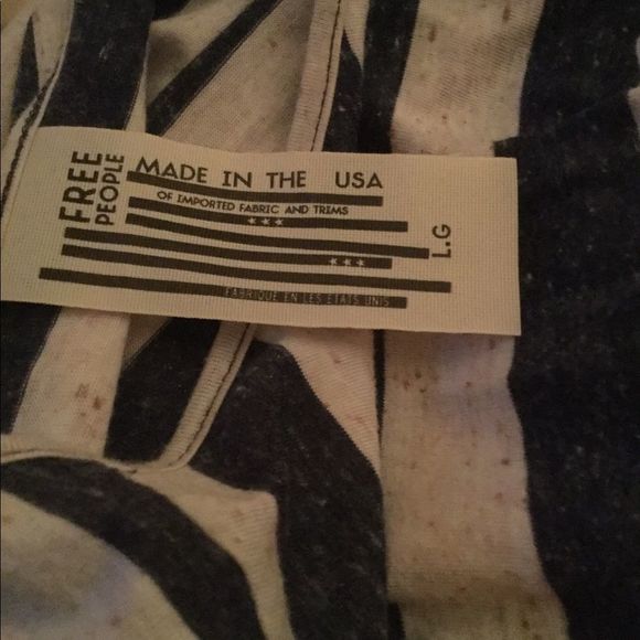 Free People Long Striped Sleeveless Top. L - Picture 2 of 4